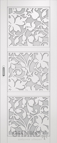 Перегородка Оникс №2 эмаль белая, Р-№6, сатинат белый