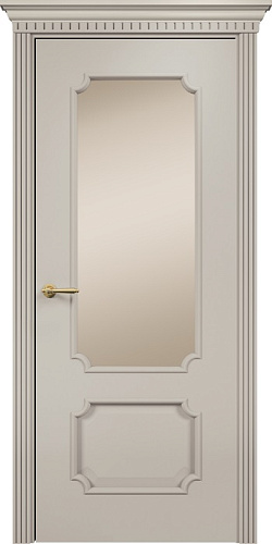 Дверь Оникс Палермо эмаль латте, сатинат