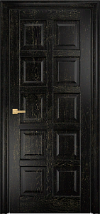 Недавно просмотренные - Дверь Оникс Вена 2 эмаль черная с золотой патиной, глухая