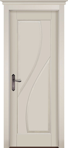 Дверь ОКА массив ольхи Даяна эмаль слоновая кость, глухая