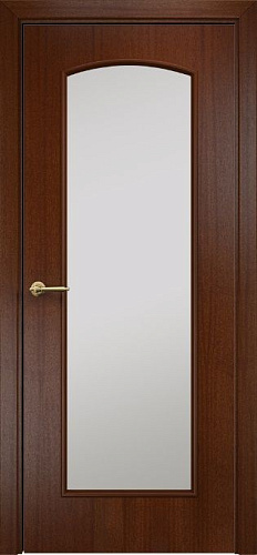 Дверь Оникс Глория красное дерево, сатинат
