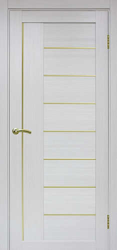 Дверь Эко 524.11 АПП ясень серебристый молдинг SG, глухая