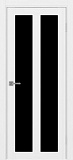 Дверь Эко 521.22 белый лед, lacobel черный