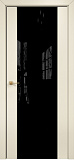 Дверь Оникс Престиж эмаль слоновая кость, триплекс черный