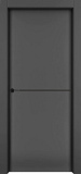 Дверь 1001-М1 эмаль RAL 9005, молдинг черный, глухая