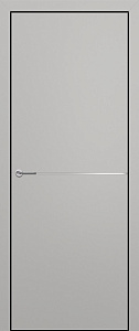 Недавно просмотренные - Дверь Z K10 полипропилен серый, ALU кромка черная, молдинг серебро, глухая
