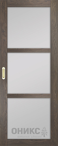 Перегородка Оникс №2 дуб античный, сатинат белый