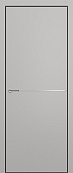 Схожие товары - Дверь Z K10 полипропилен серый, ALU кромка черная, молдинг серебро, глухая