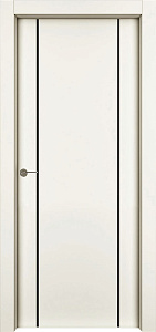 Недавно просмотренные - Дверь 1001-М2 эмаль RAL 9001, молдинг черный, глухая