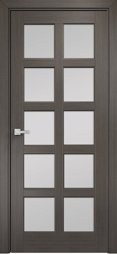 Дверь Оникс Вена 2 серый дуб, сатинат