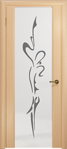 Недавно просмотренные - Дверь Арт Деко Спациа-3 беленый дуб, триплекс белый Балерина