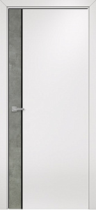Недавно просмотренные - Дверь Оникс Дуо бетон светлый/эмаль белая, триплекс черный