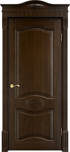 Дверь ПМЦ массив дуба Д3 мореный дуб, глухая