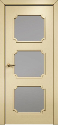 Дверь Оникс Валенсия эмаль RAL 1015, сатинат графит