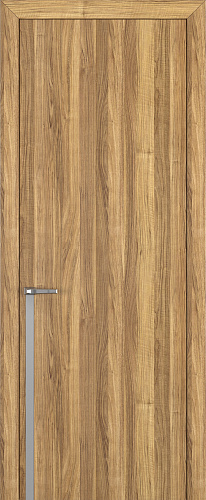 Дверь Z K21 toppan орех грецкий, молдинг серебро, глухая