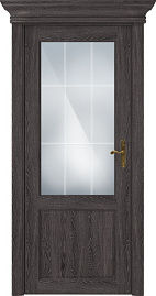 Недавно просмотренные - Дверь Статус CLASSIC 521 дуб патина, стекло сатинато с алмазной гравировкой английская решетка