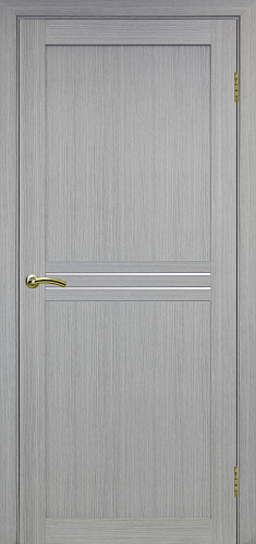 Дверь Эко 552.12 дуб серый, lacobel белый