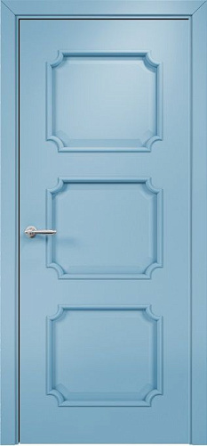 Дверь Оникс Валенсия эмаль голубая, глухая