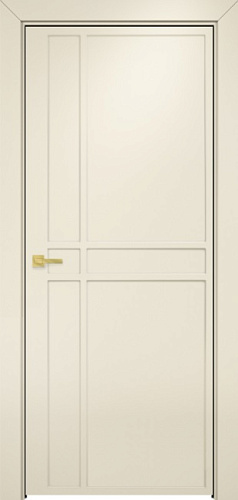 Дверь Оникс Оксфорд 1 фрезерованная эмаль слоновая кость, глухая