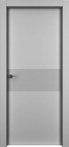 Дверь Лайн серая, глухая