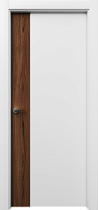 Недавно просмотренные - Дверь Неом эмаль белая, шпон орех американский, глухая