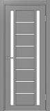 Дверь Эко 558.212 серый, lacobel белый