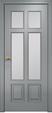 Дверь Оникс Гранд фрезерованная эмаль RAL 7040 по МДФ, сатинат