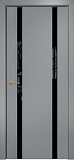 Дверь Оникс Престиж 2 эмаль RAL 7040, триплекс черный