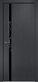 Дверь Оникс Престиж 1 дуб графит, триплекс черный