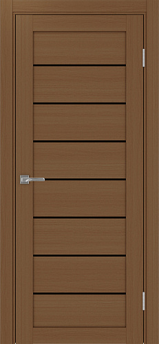 Дверь Эко 508.12 орех, lacobel черный