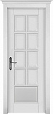 Дверь ДР массив ольхи Лондон эмаль белая, глухая