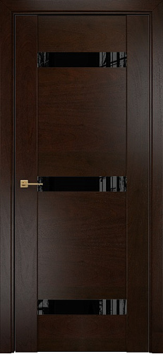 Дверь Оникс Парма 3 палисандр, глухая лакобель RAL 9005