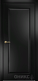Дверь Оникс Италия 1 эмаль черная, глухая