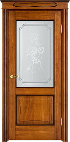 Недавно просмотренные - Дверь ПМЦ массив дуба Д6 медовый с патиной орех, стекло 6-2