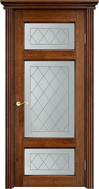 Недавно просмотренные - Дверь ПМЦ массив ольхи ОЛ55 коньяк с патиной, стекло 55-8