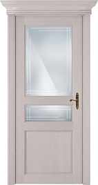 Недавно просмотренные - Дверь Статус CLASSIC 533 дуб белый, стекло сатинато с алмазной гравировкой грань