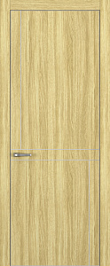 Недавно просмотренные - Дверь Z K20 toppan дуб натуральный, ALU кромка хром, молдинг серебро, глухая