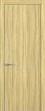 Дверь Z K20 toppan дуб натуральный, ALU кромка хром, молдинг серебро, глухая