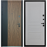 Входная дверь Матадор MXL-2 орех американский мокко/панель Миранда, силк маус