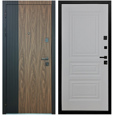 Входная дверь Матадор MXL-2 орех американский мокко/панель Миранда, силк маус