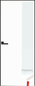 Недавно просмотренные - Дверь скрытая под покраску Invisible-3, 2,0 м, кромка AL black, 40 мм
