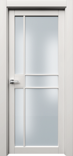 Дверь Ронд2Р5с эмаль RAL 9010, сатинат