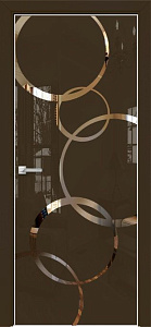 Недавно просмотренные - Дверь Оникс Арт, лакобель коричневый RAL 8028, зеркало №4