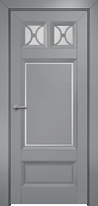 Недавно просмотренные - Дверь Оникс Шанель 2 фрезерованная эмаль RAL 7040, сатинато с решеткой