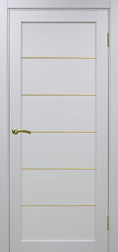 Дверь Эко 501.1 АПП белый лед молдинг SG, глухая