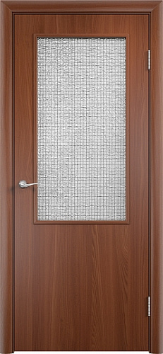 Дверь V ПВХ итальянский орех, армированное 58