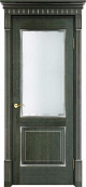 Схожие товары - Дверь Итальянская Легенда массив ольхи ОЛ13 зеленый с патиной серебро, стекло мателюкс