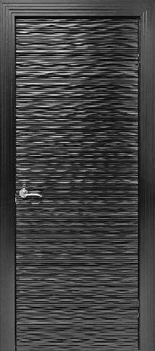 Дверь Вейв эмаль RAL 9005, глухая