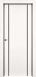 Недавно просмотренные - Дверь 1001-М2 эмаль RAL 9010, молдинг черный, глухая
