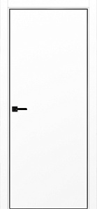 Недавно просмотренные - Дверь Эко 201 белый снежный, кромка AL черная SB с 4-х сторон, глухая